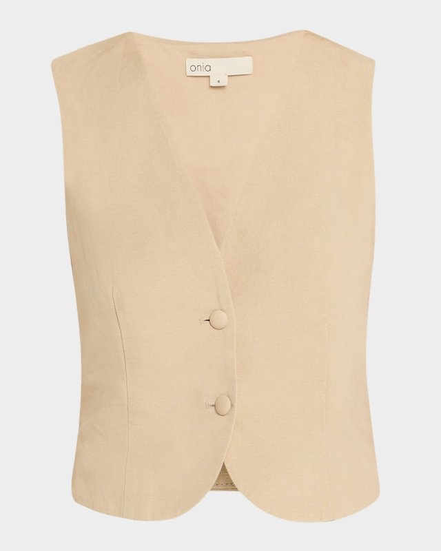 Air Linen Relaxed Vest